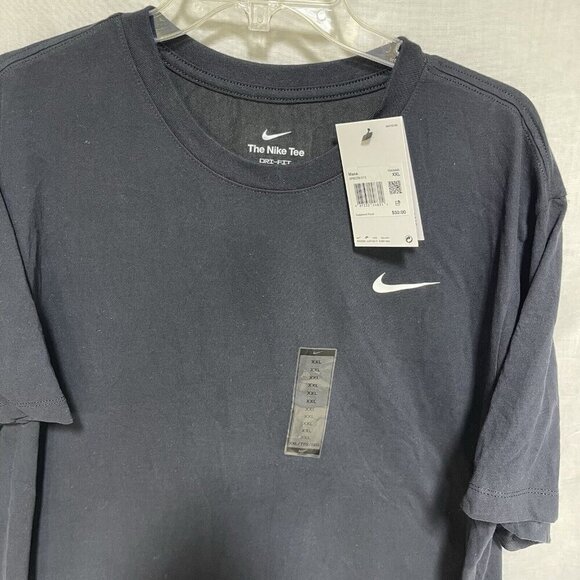 Nike Tee Mens XXL Dri-FIT Shirt T-Shirt Black White LOGO Athletic NEW Training - Picture 3 of 5